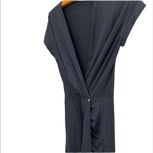 ALESSANDRO DELL'ACQUA bleu dress size 8 bleu short sleeve dress